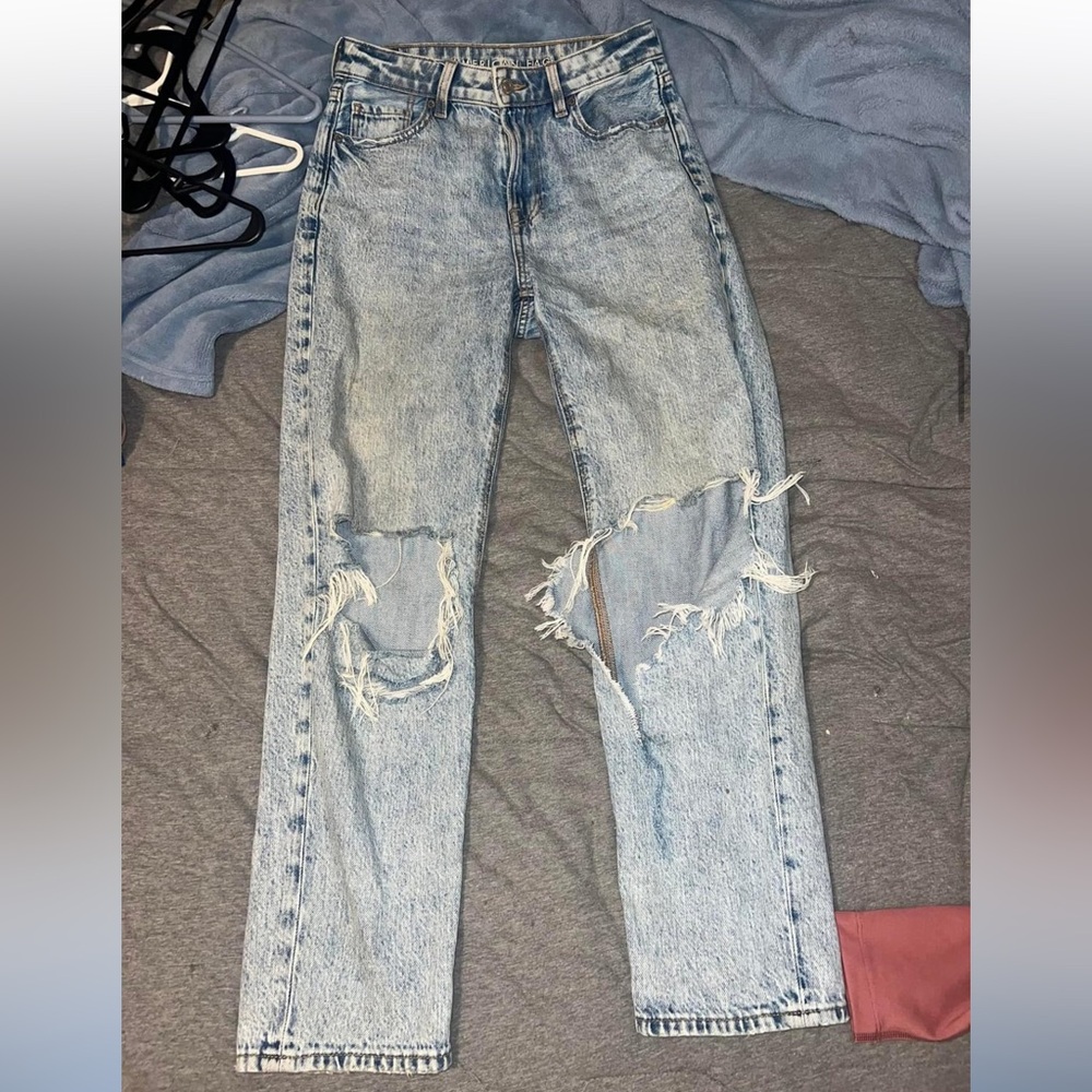 american eagle size 4 mom jeans